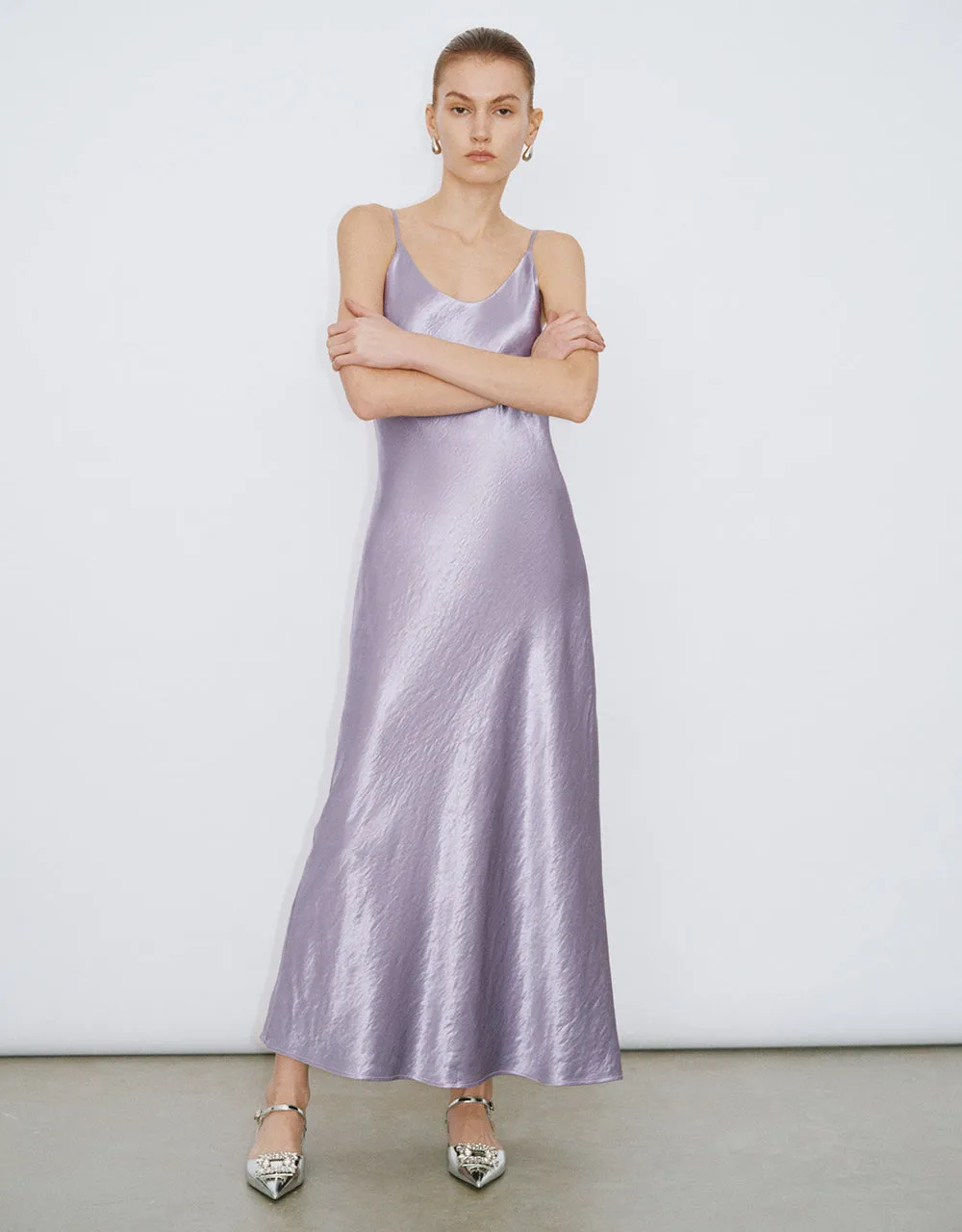 Midi Straight Cami Dress sold by Urban Revivo