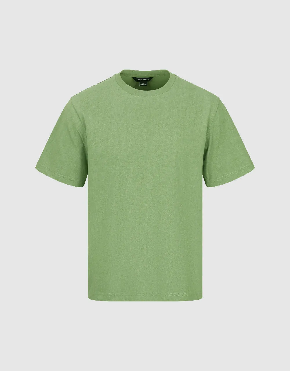 Crew Neck Straight T-Shirt sold by Urban Revivo product image thumbnail 2