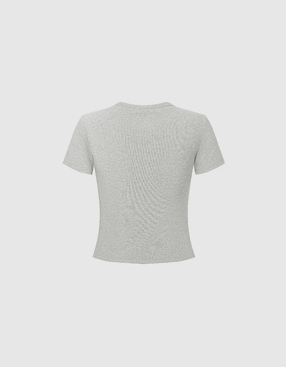 Cat Printed Crew Neck Skinny T-Shirt sold by Urban Revivo product image thumbnail 5