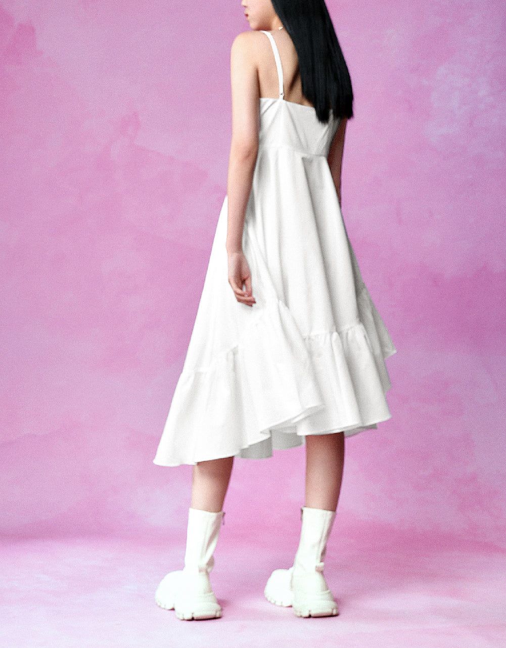 Ruffle Cami A-Line Dress sold by Urban Revivo product image thumbnail 4