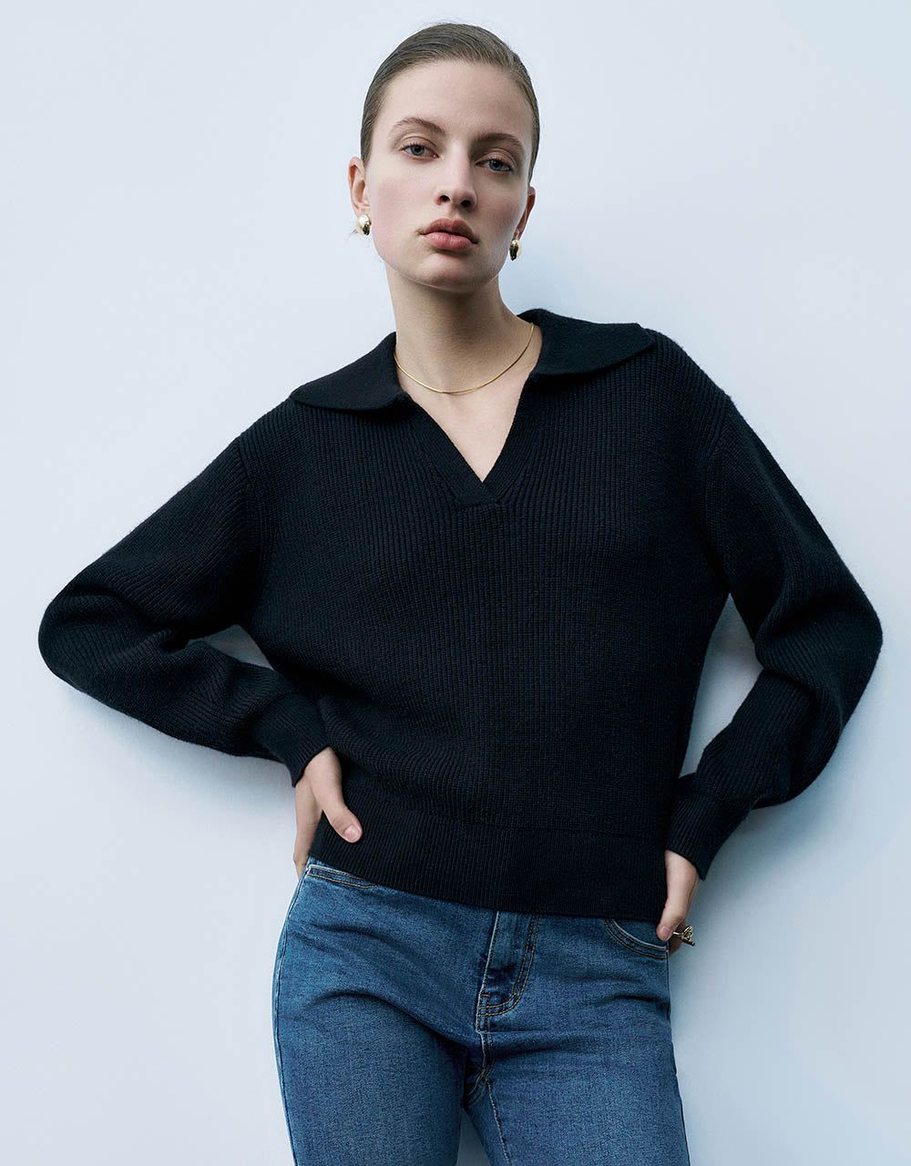 Straight Knitted T-Shirt sold by Urban Revivo