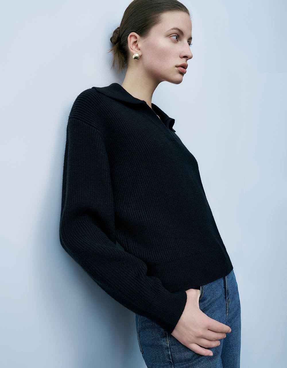 Straight Knitted T-Shirt sold by Urban Revivo product image thumbnail 3