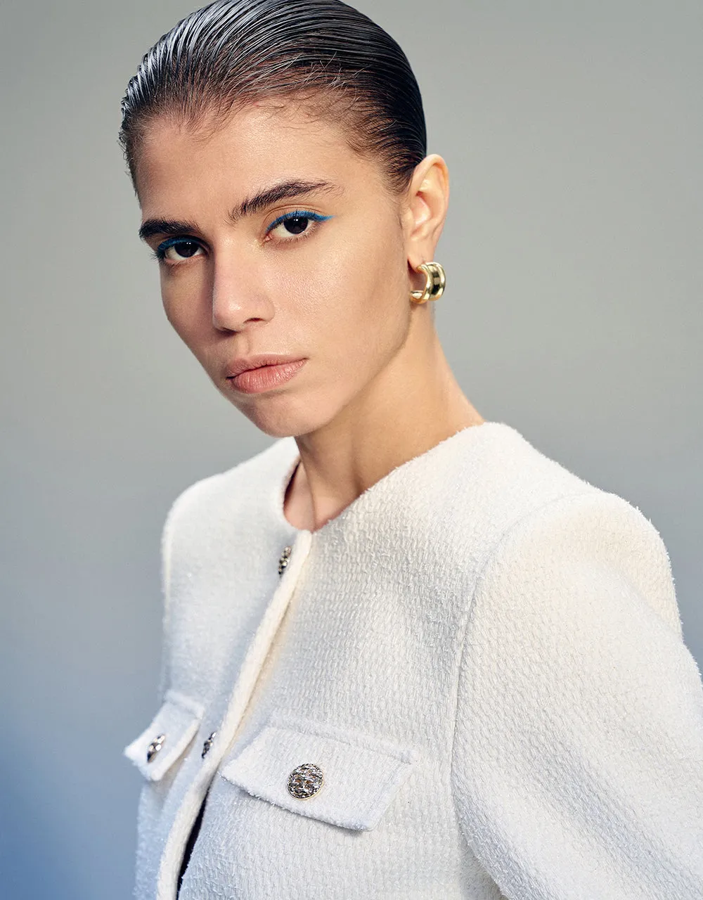 Crew Neck Denim Jacket sold by Urban Revivo product image thumbnail 4