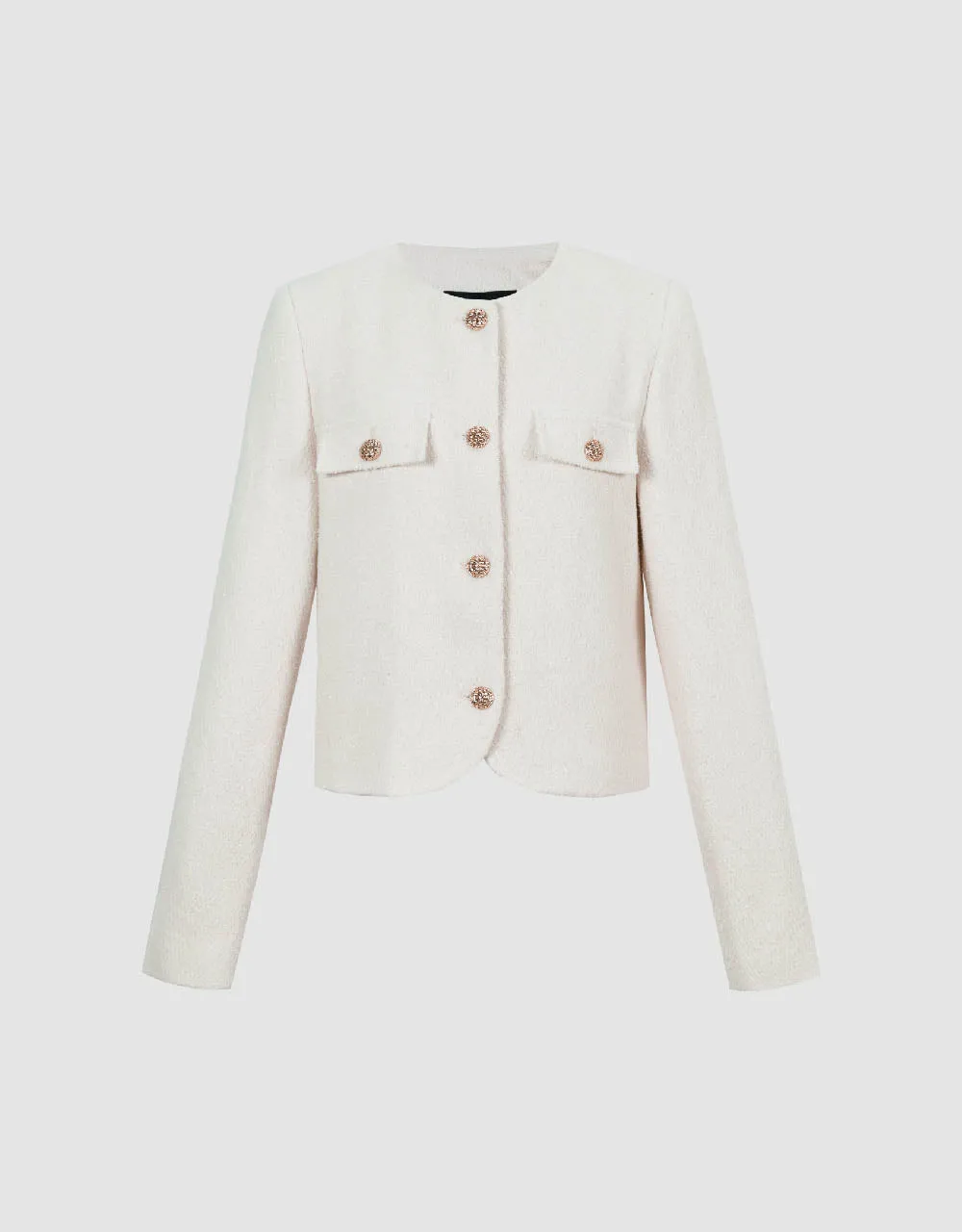 Crew Neck Denim Jacket sold by Urban Revivo product image thumbnail 2