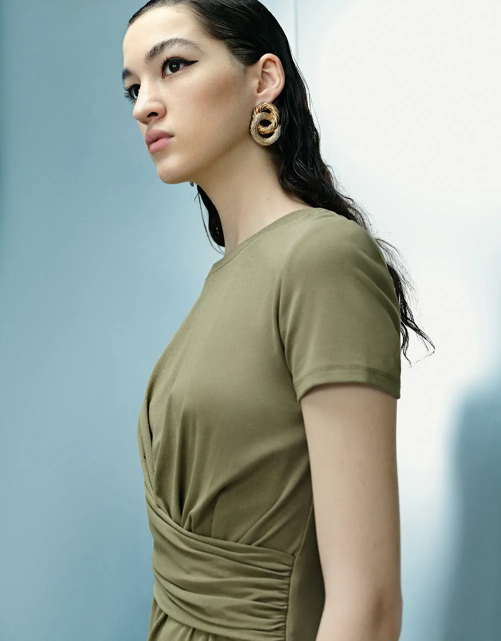 Crew Neck Skinny Dress sold by Urban Revivo product image thumbnail 5