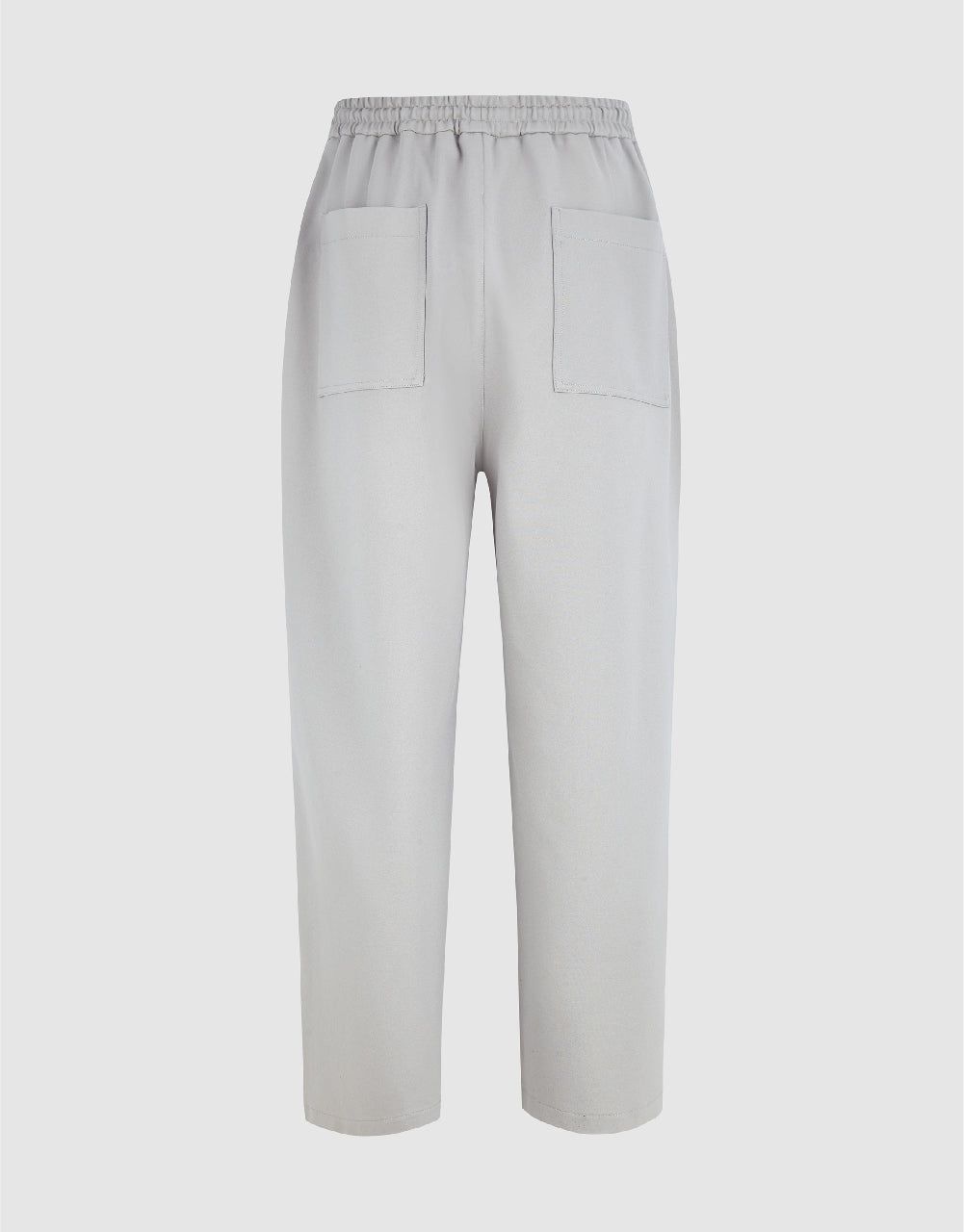 Drawstring Waist Knitted Straight Pants sold by Urban Revivo product image thumbnail 3