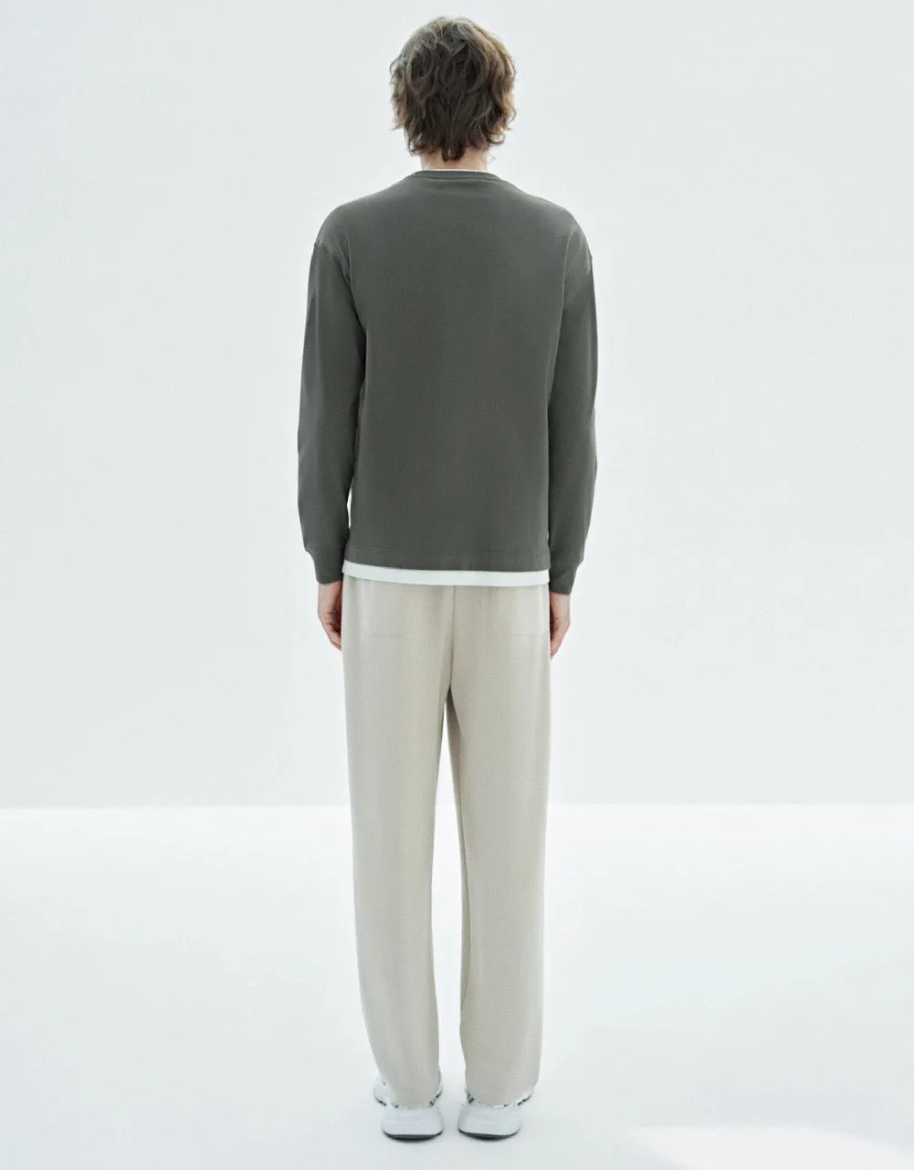 Drop Shoulder Sleeve Crew Neck T-Shirt sold by Urban Revivo product image thumbnail 4