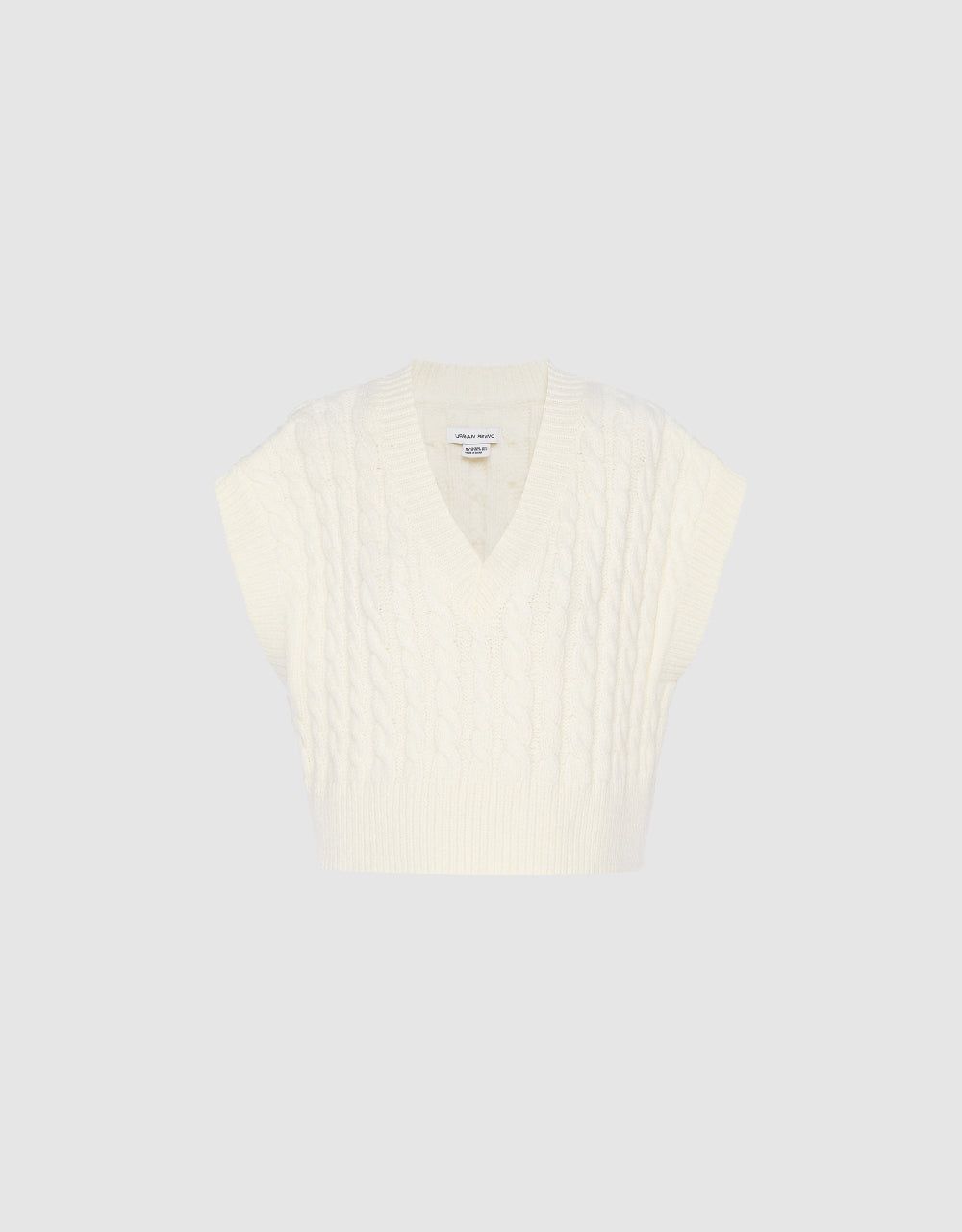 Cropped Knit Vest sold by Urban Revivo product image thumbnail 2