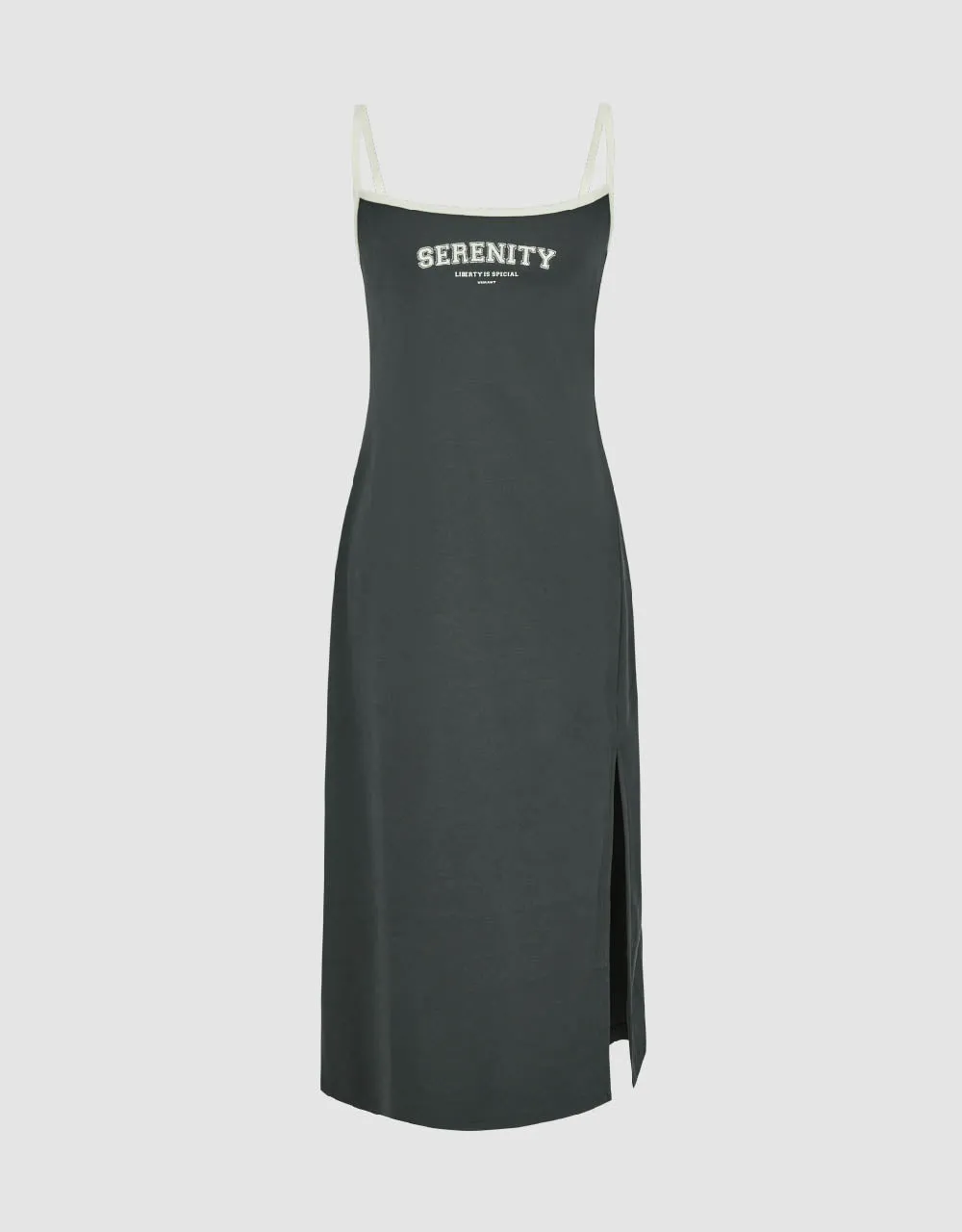 Square-Cut Collar Skinny Cami Dress sold by Urban Revivo