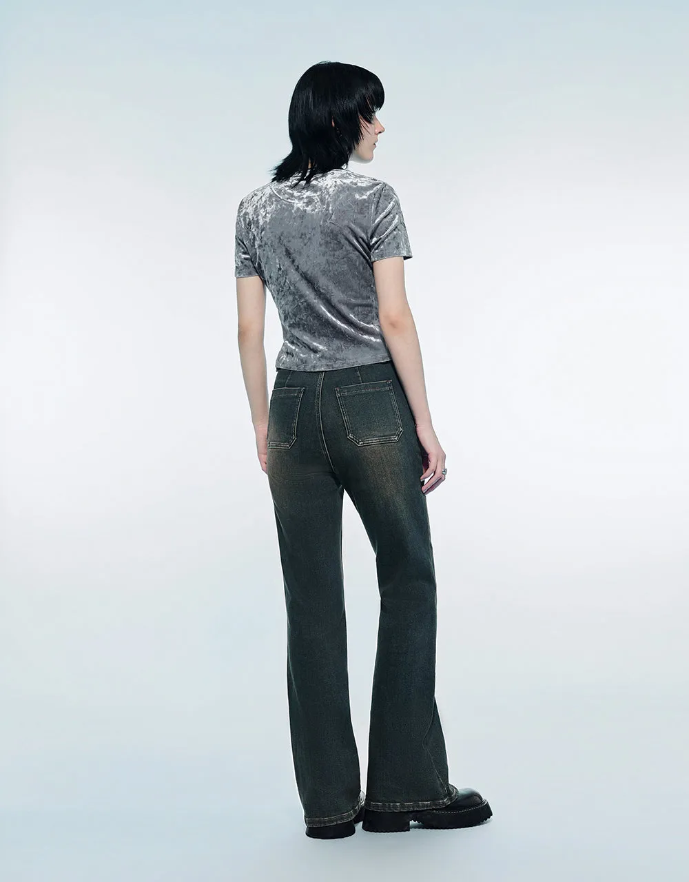 Printed Crew Neck Skinny T-Shirt sold by Urban Revivo product image thumbnail 5