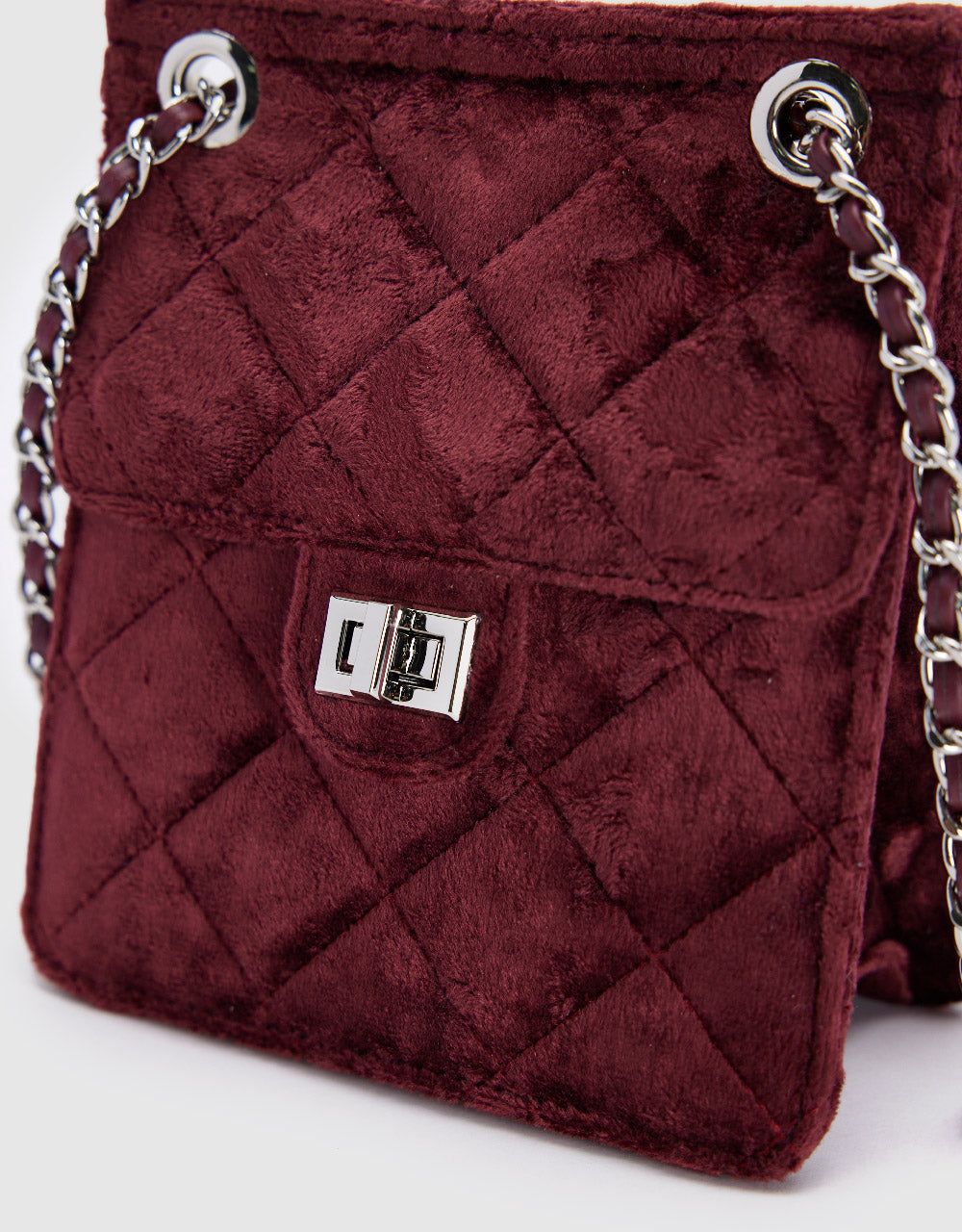 Velvet Turn Lock Shoulder Bag sold by Urban Revivo product image thumbnail 5