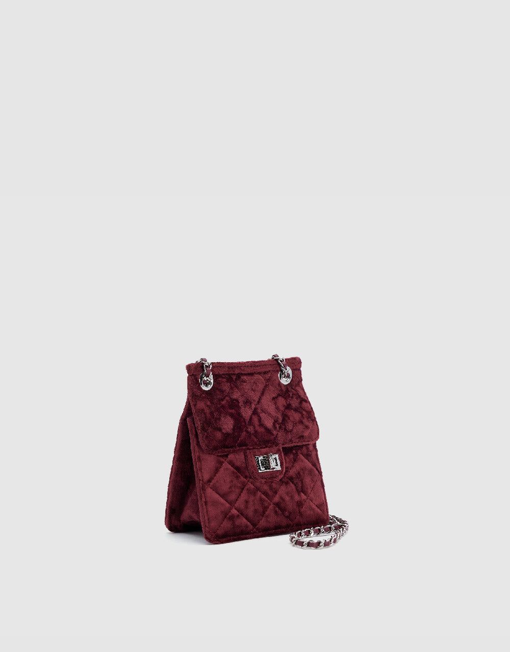 Velvet Turn Lock Shoulder Bag sold by Urban Revivo product image thumbnail 2