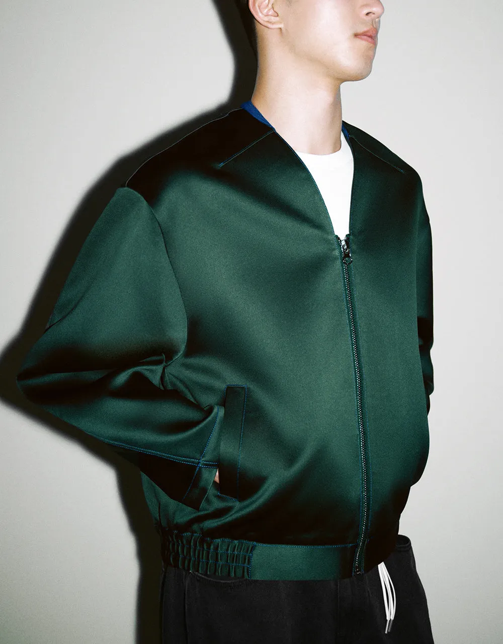 Zipper Front Oversized Jacket sold by Urban Revivo product image thumbnail 3