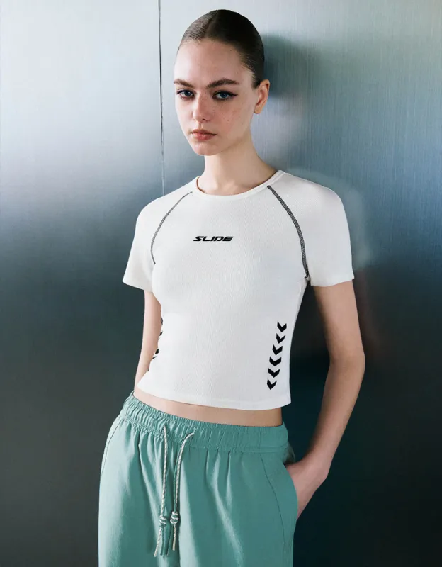 Raglan Sleeve Crew Neck Knitted T-Shirt sold by Urban Revivo
