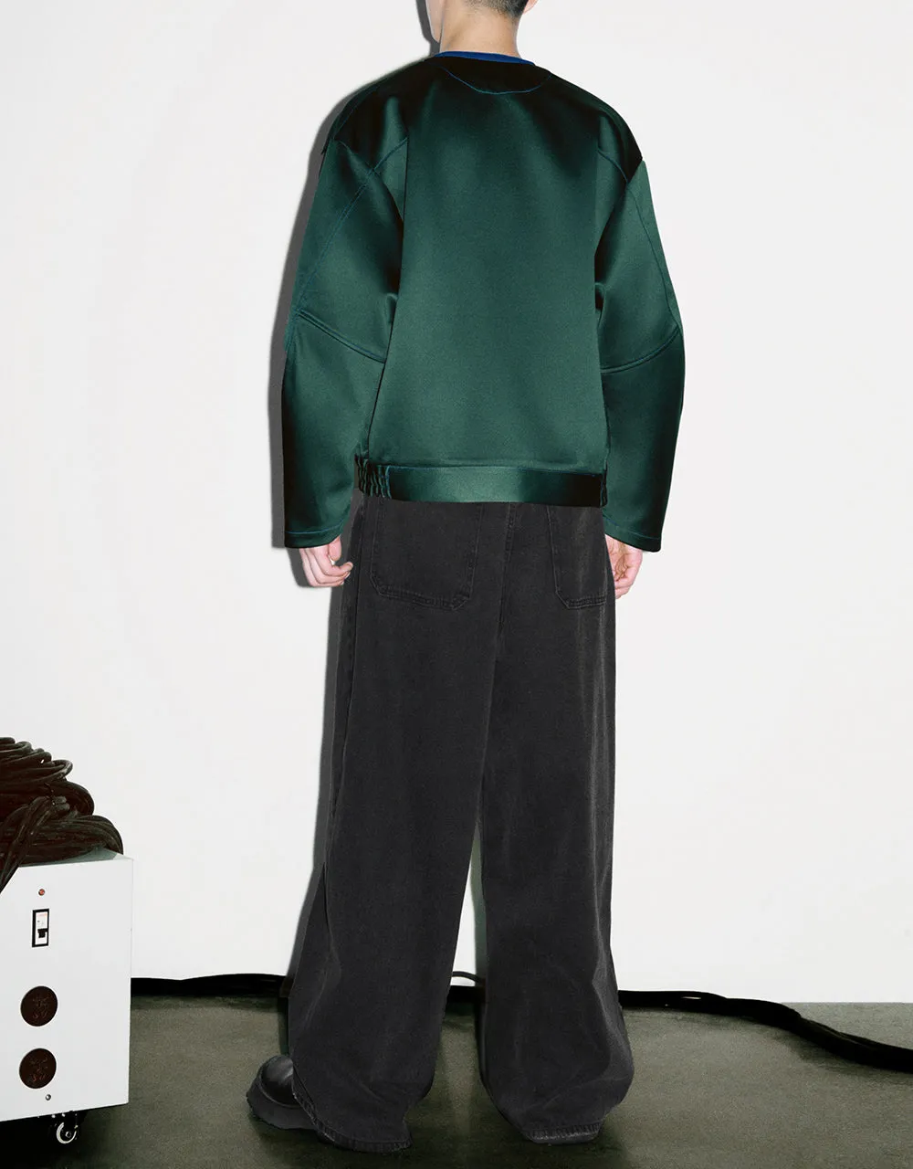 Zipper Front Oversized Jacket sold by Urban Revivo product image thumbnail 5