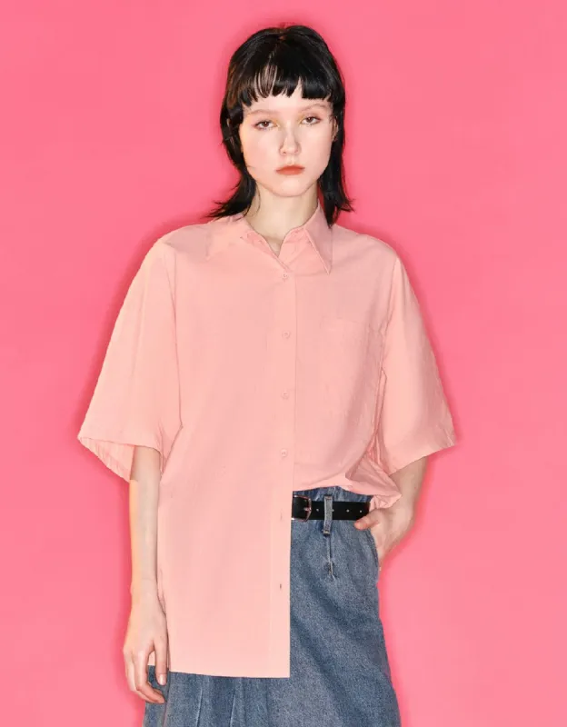 Button Up Straight Shirt sold by Urban Revivo