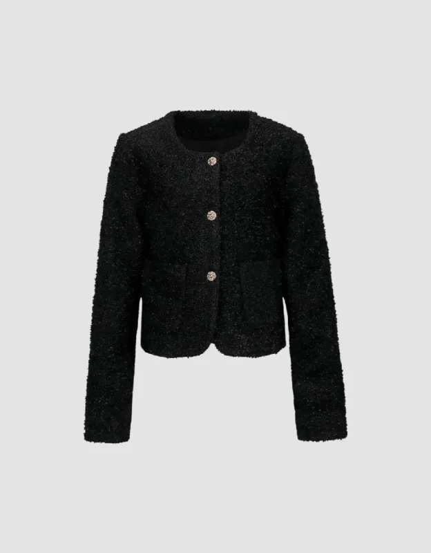Square Buttoned Denim Jacket sold by Urban Revivo