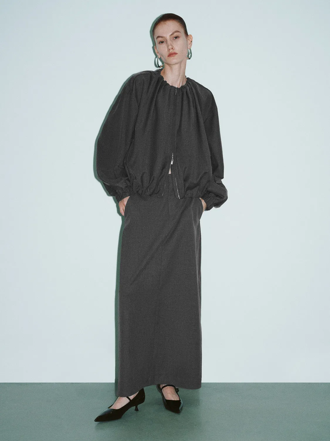 Midi Straight Skirt sold by Urban Revivo product image thumbnail 5