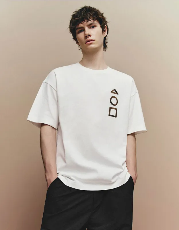 Printed Crew Neck T-Shirt sold by Urban Revivo