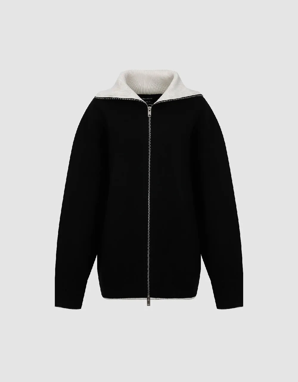 Zipper Front Knitted Cardigan sold by Urban Revivo product image thumbnail 2