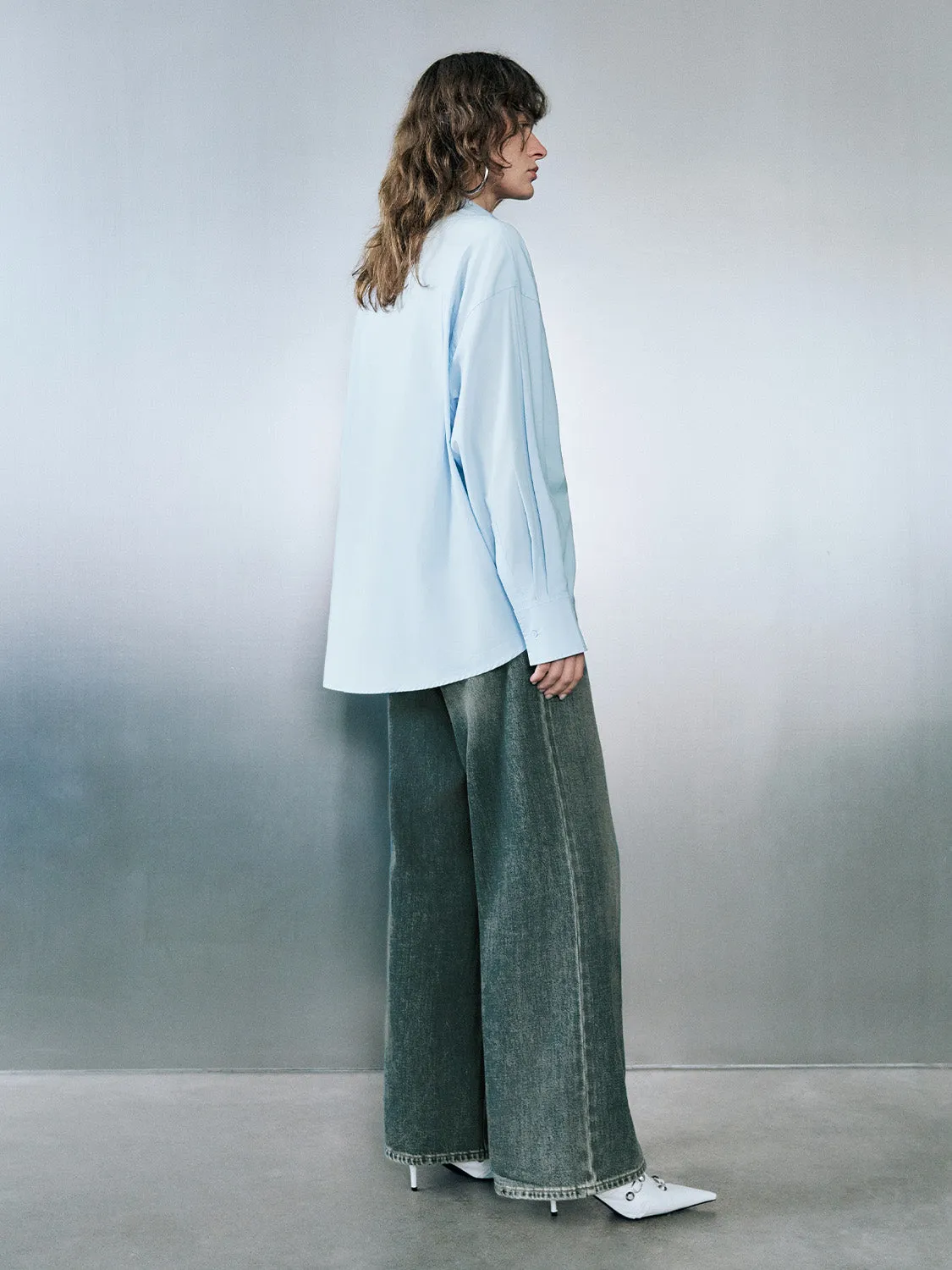 Button Up Loose Shirt sold by Urban Revivo product image thumbnail 4