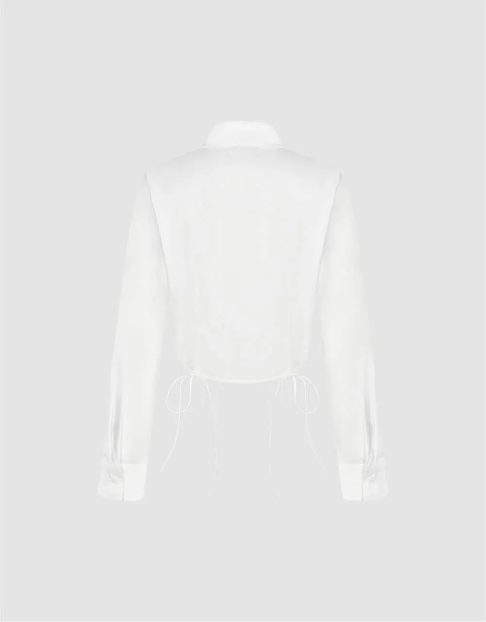 Lace Up Side Cropped Shirt sold by Urban Revivo product image thumbnail 5
