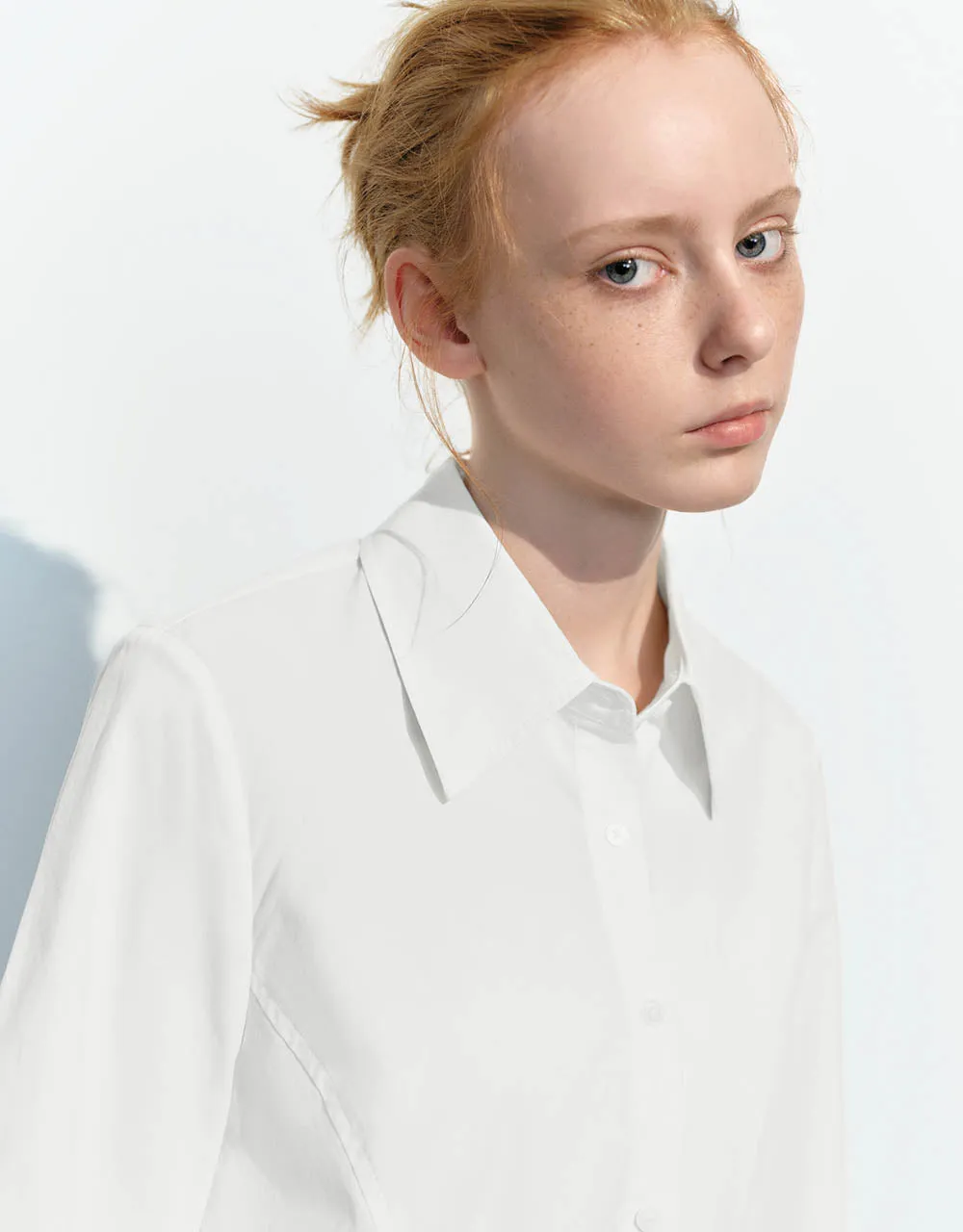 Lace Up Side Cropped Shirt sold by Urban Revivo product image thumbnail 4