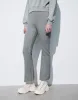 Elastic Waist Knitted Cropped Flare Pants sold by Urban Revivo