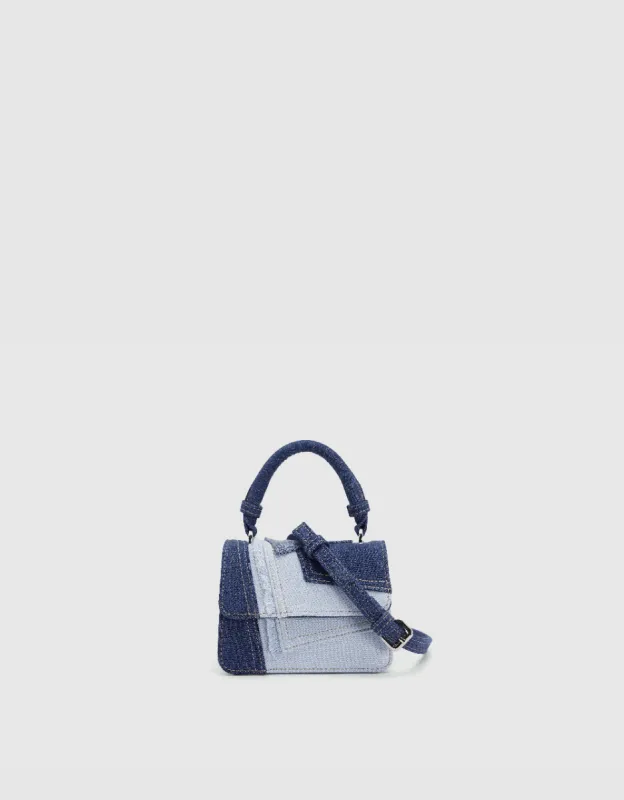 Two Toned Denim Shoulder Bag sold by Urban Revivo