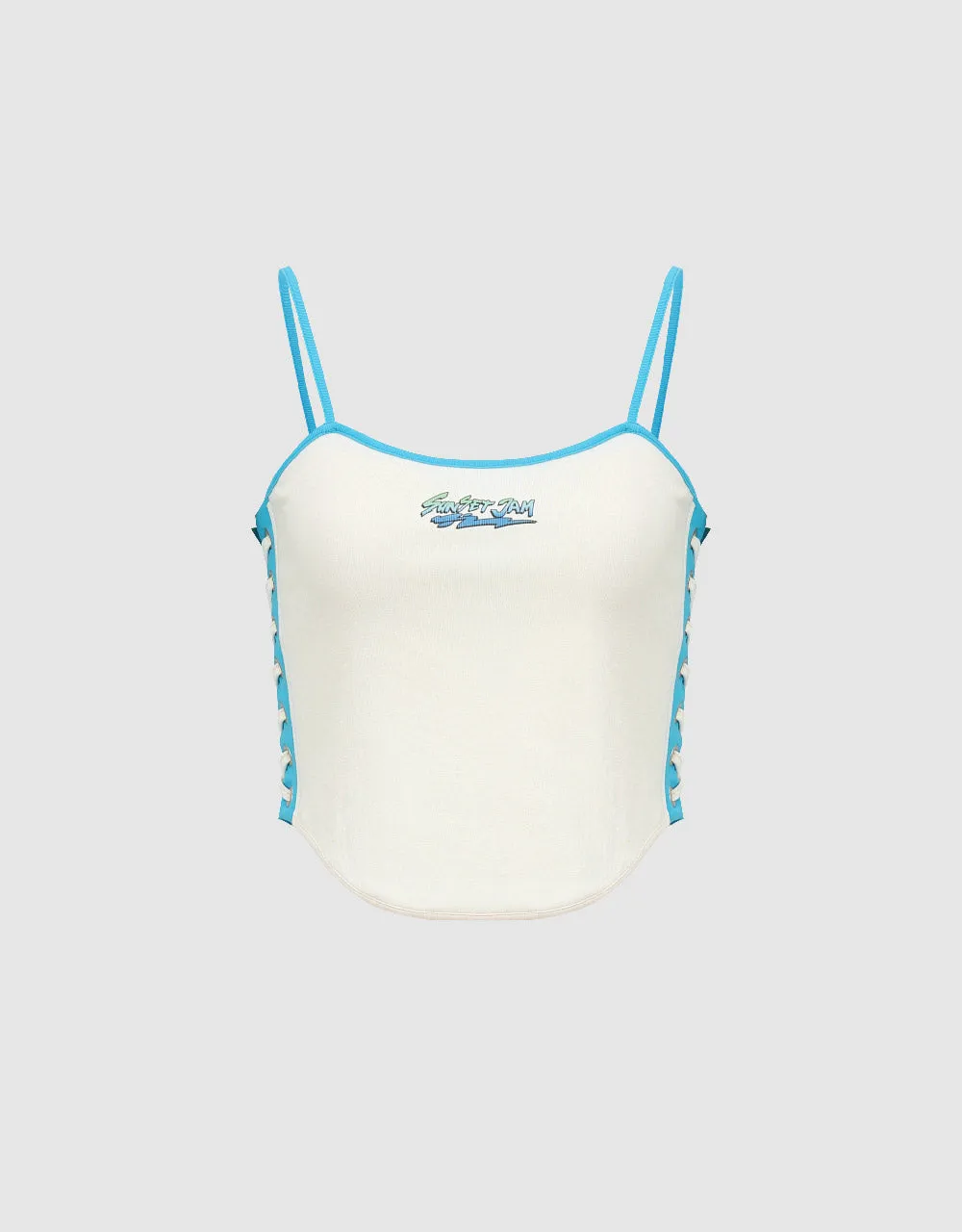 U Neck Cropped Cami Top sold by Urban Revivo product image thumbnail 2