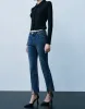 Split Hem Straight Jeans sold by Urban Revivo