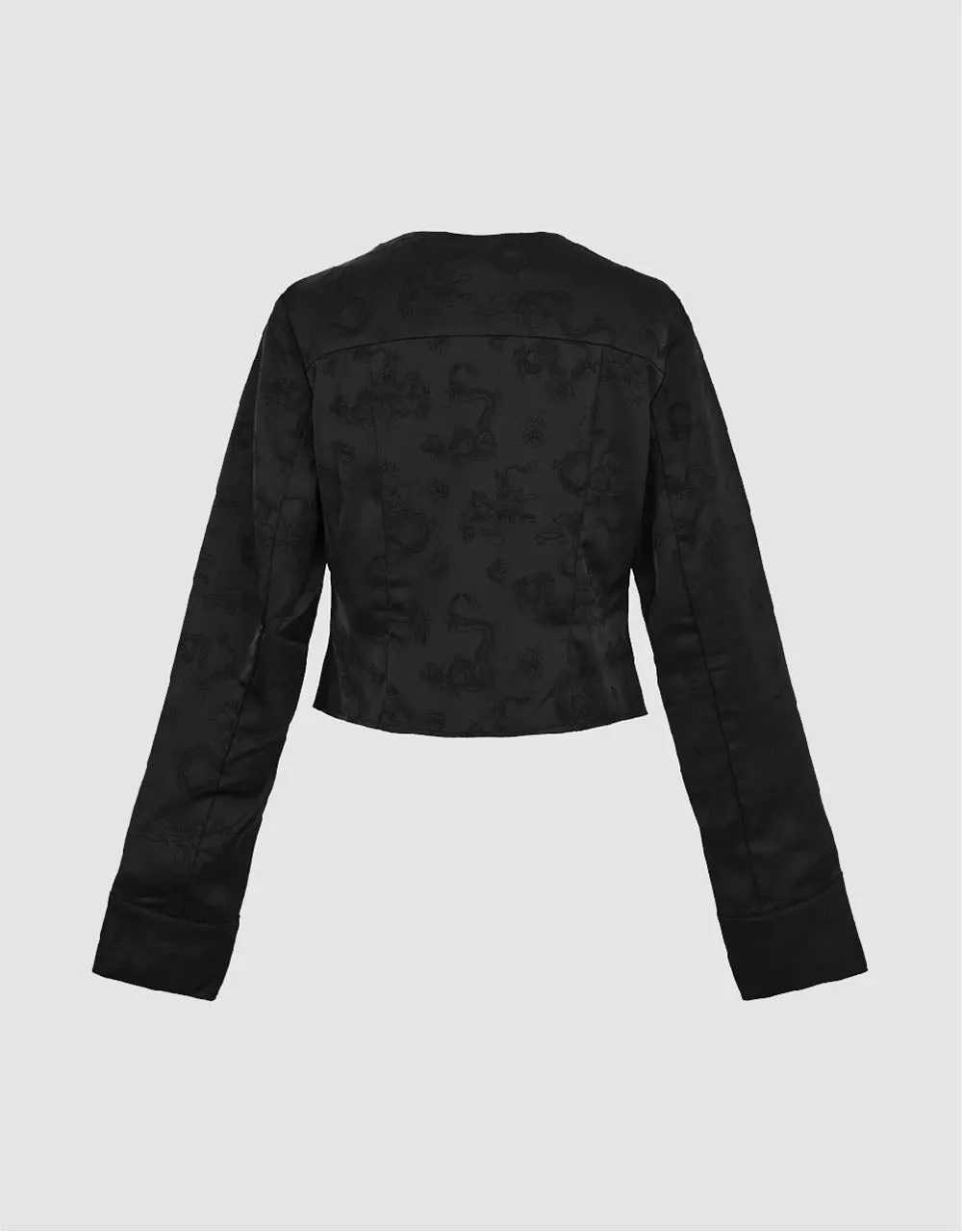 Tie Front V-Neck Skinny Shirt sold by Urban Revivo product image thumbnail 5