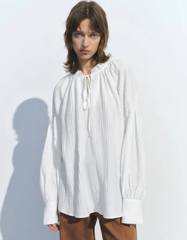 Raglan Sleeve Textured Overhead Shirt sold by Urban Revivo