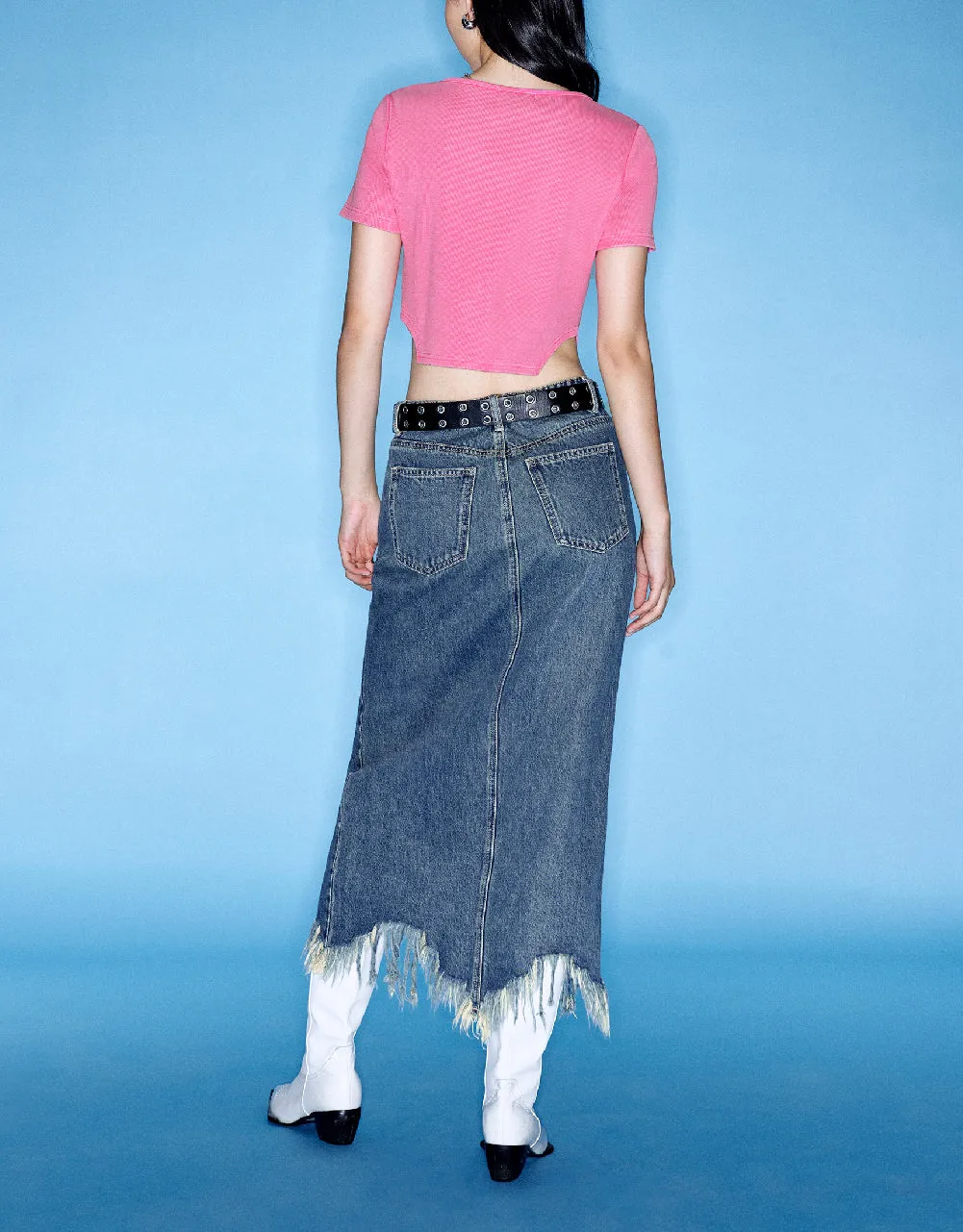 Zipper Front Crew Neck Shirt sold by Urban Revivo product image thumbnail 4