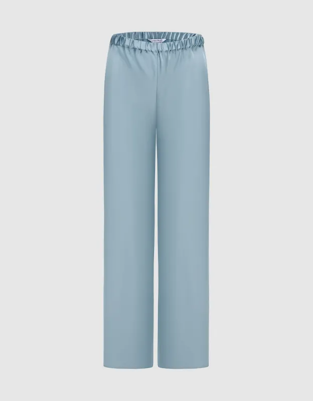 Elastic Waist Wide Leg Pants sold by Urban Revivo