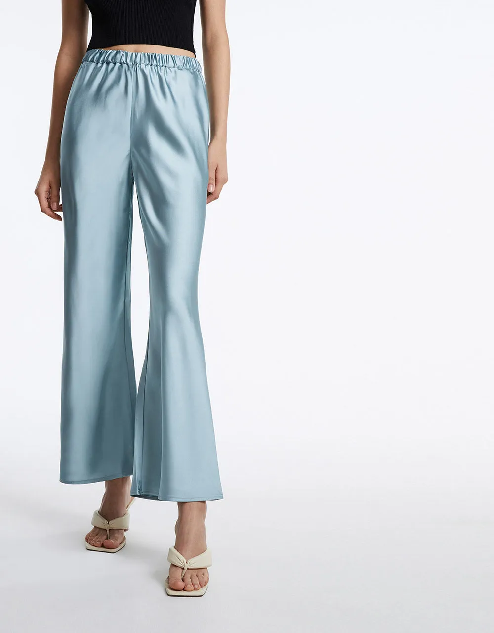 Elastic Waist Wide Leg Pants sold by Urban Revivo product image thumbnail 2