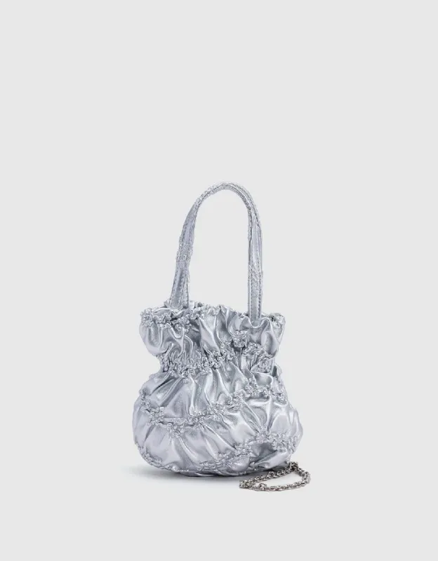 Metallic Efffect Vegan Leather Shoulder Bag sold by Urban Revivo