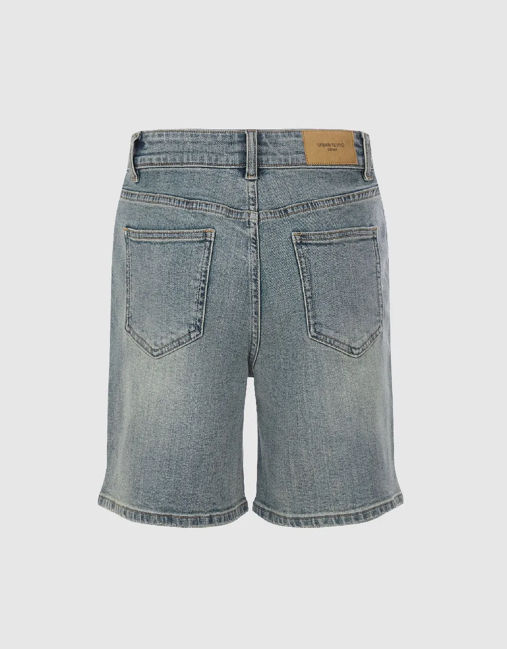 Straight Denim Shorts sold by Urban Revivo product image thumbnail 2