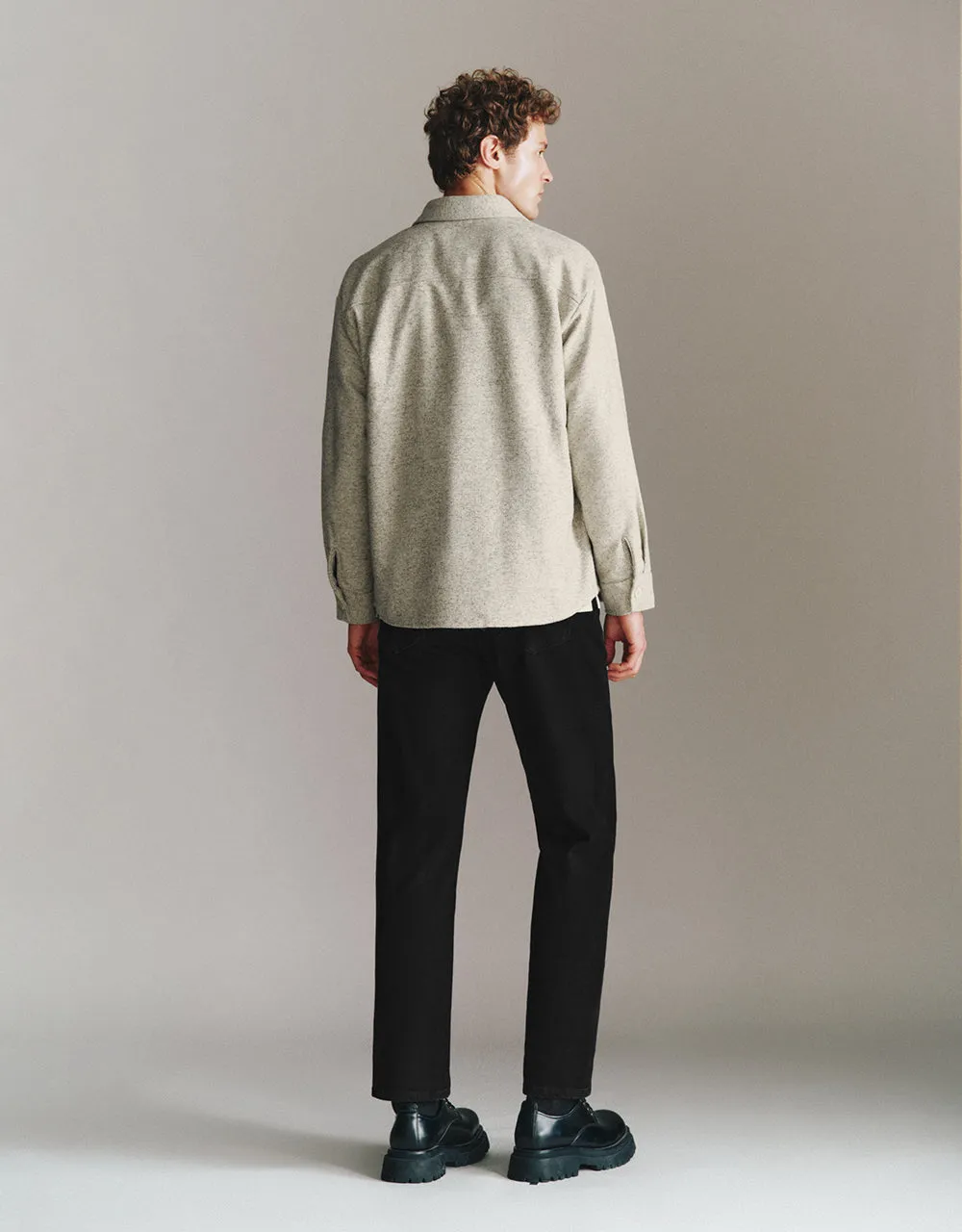 Button Up Woolen Jacket sold by Urban Revivo product image thumbnail 3