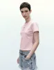 Letter Printed Crew Neck Skinny T-Shirt sold by Urban Revivo