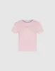 Letter Printed Crew Neck Skinny T-Shirt sold by Urban Revivo