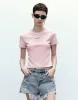 Letter Printed Crew Neck Skinny T-Shirt sold by Urban Revivo
