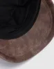 Distressed Vegan Leather Newsboy Cap sold by Urban Revivo
