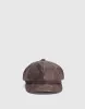 Distressed Vegan Leather Newsboy Cap sold by Urban Revivo