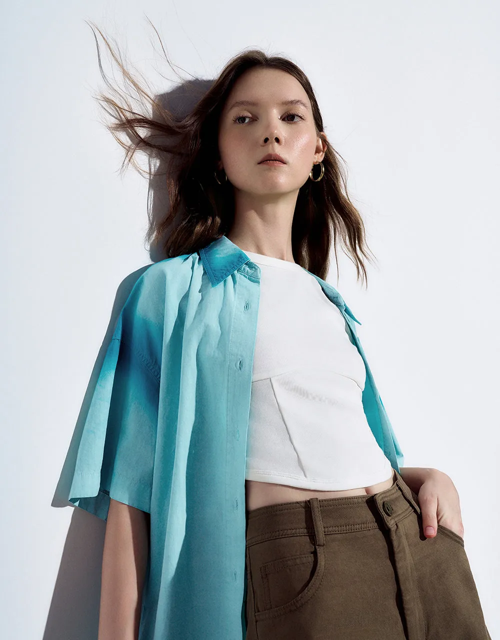 Gradient Button Up Shirt sold by Urban Revivo product image thumbnail 3