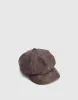 Distressed Vegan Leather Newsboy Cap sold by Urban Revivo