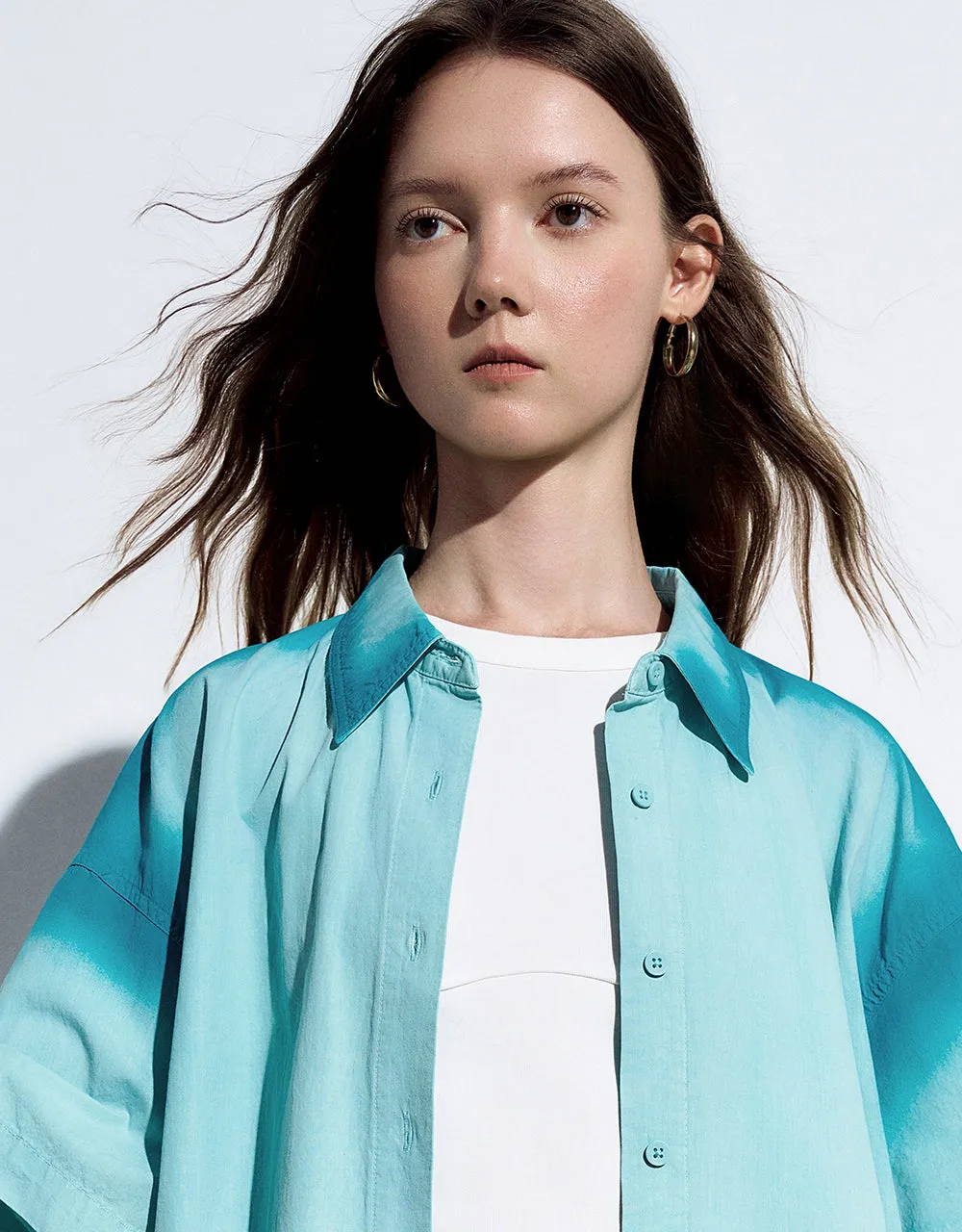 Gradient Button Up Shirt sold by Urban Revivo product image thumbnail 5