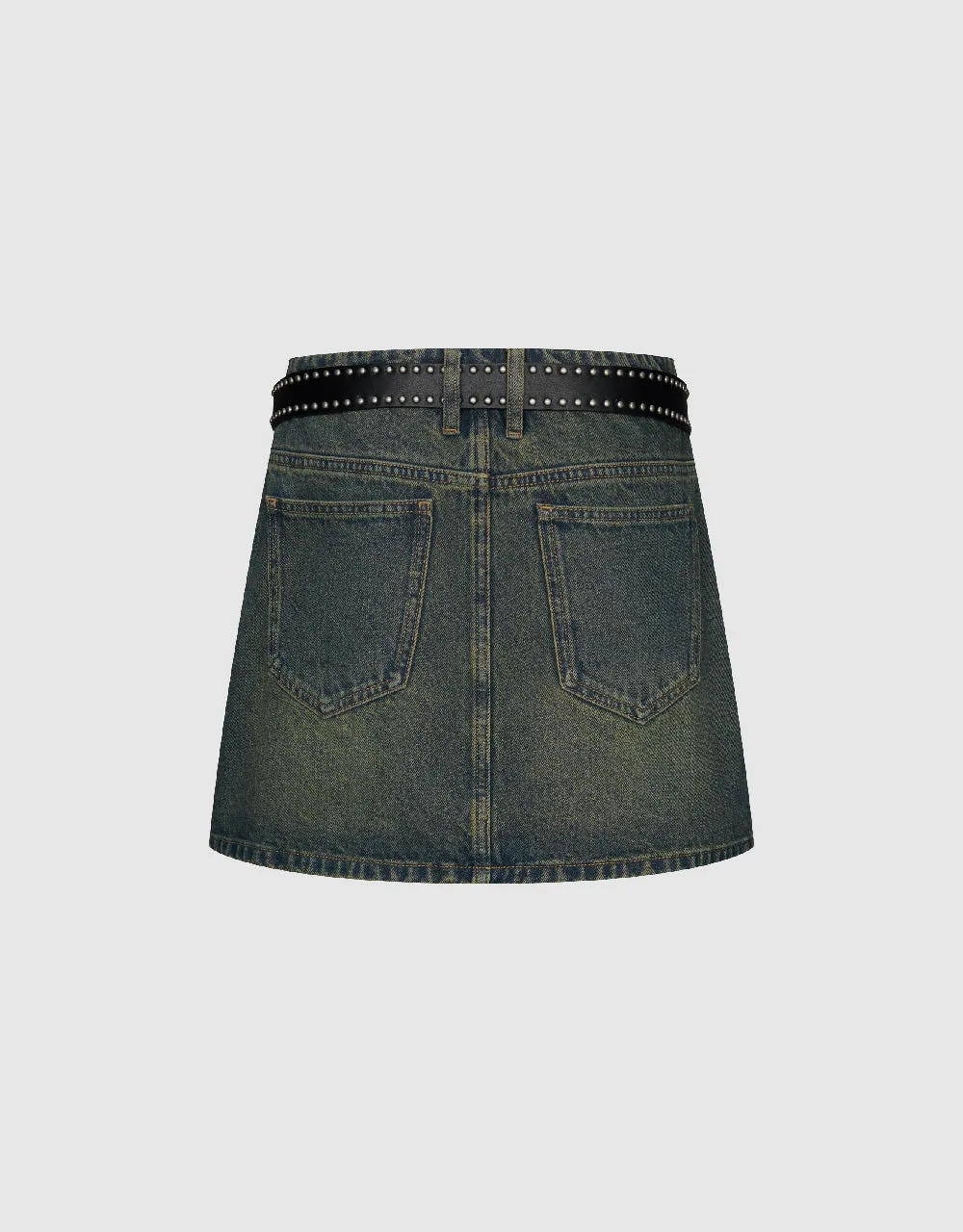 Mini Denim Skirt With Belt sold by Urban Revivo product image thumbnail 3