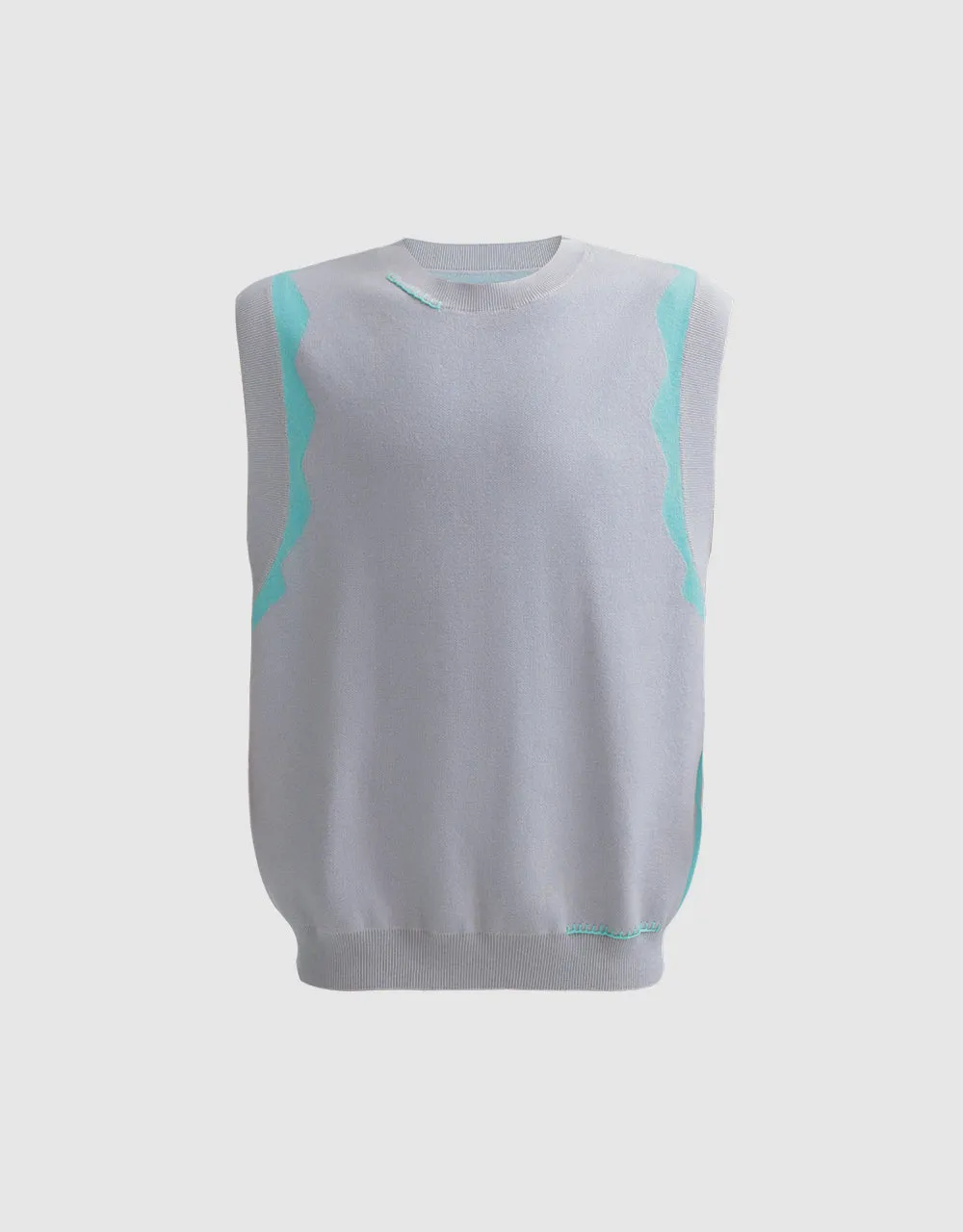 Printed Knit Vest sold by Urban Revivo