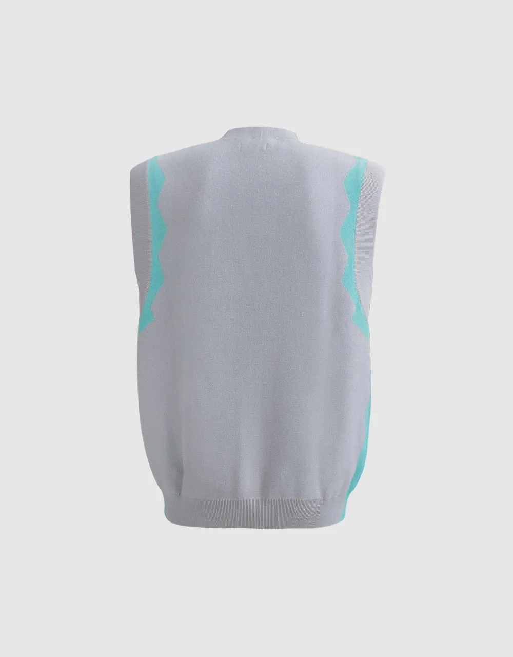 Printed Knit Vest sold by Urban Revivo product image thumbnail 3